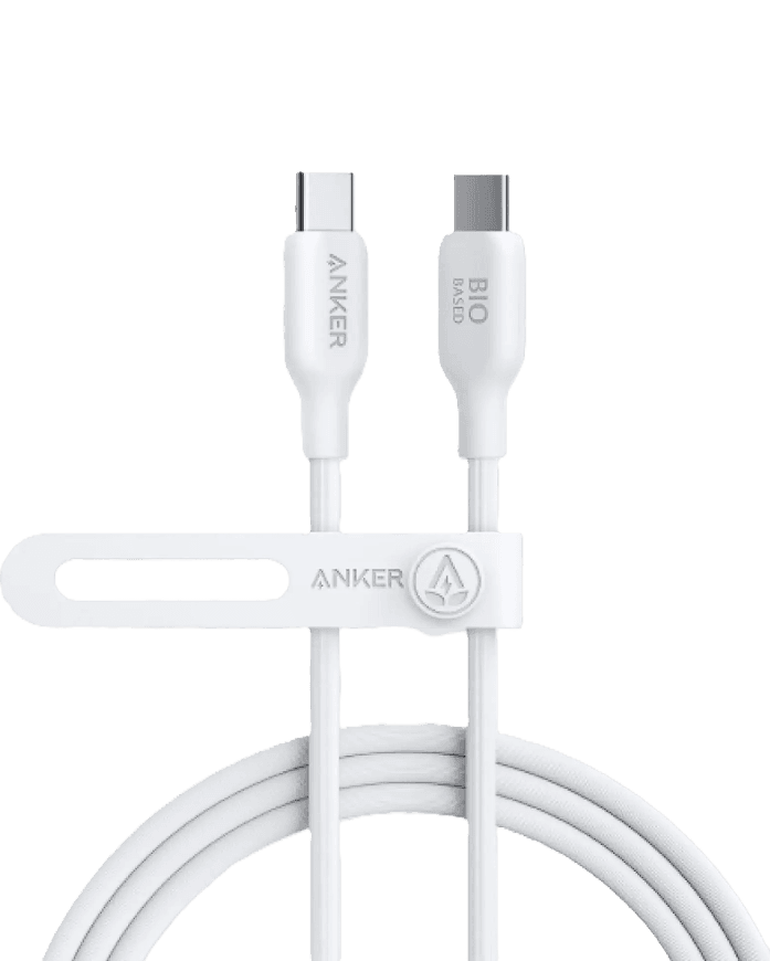 Anker 543 USB-C to USB-C Cable | 140W Fast Charging | 3FT | Bio-Based Material | USB 2.0 | Compatible with iPhone 16/15 | MacBook Pro | iPad Air 4 & More