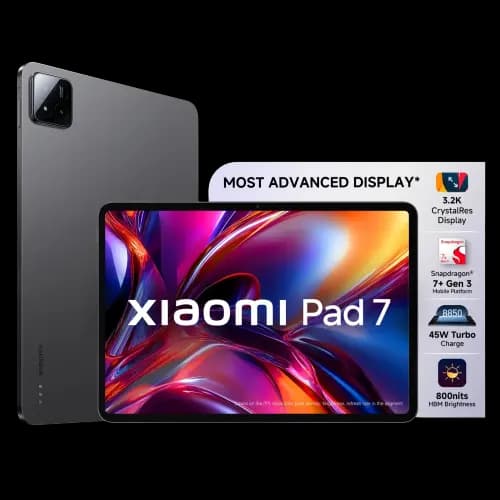 Xiaomi Pad 7 | Snapdragon 7+ Gen 3 Processor | 8GB RAM | 256GB Storage | 11.2″ IPS LCD Display (2136×3200) | 13MP Rear Camera | 8850mAh Battery | Android 15 with Pen & keyboard
