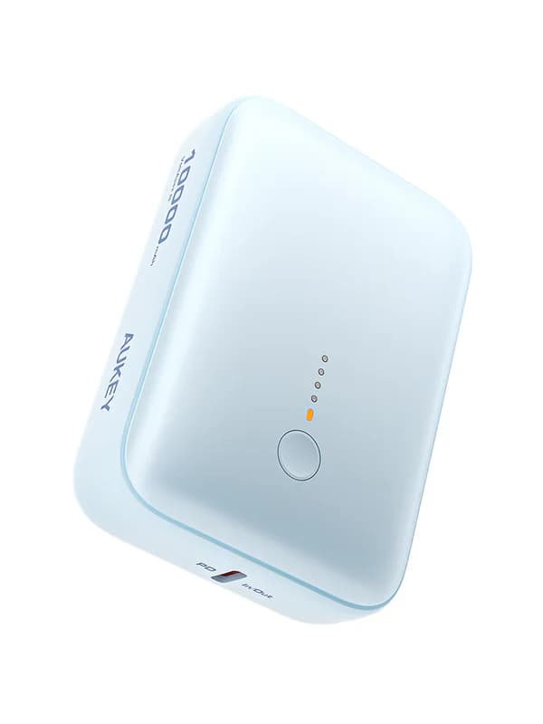AUKEY PB-Y55 Spark Mini | 10000mAh Compact Power Bank | 20W PD Fast Charging | iPhone & Android Compatible | Multiple Safety Protections | Portable Travel Design | High-Efficiency Output