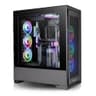 Thermaltake CTE T500 AIO Liquid Cooler Gaming Case | Dual 120mm ARGB PWM Fans | All-In-One High-Performance Cooling System – Black & White