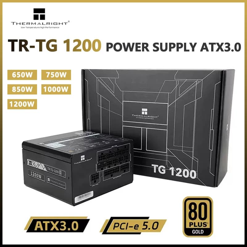 Thermalright Toughpower | Fully Modular Power Supply | PCIe Gen 5.0 Ready | 80+ Gold Certified | Includes 12VHPWR Cable