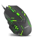 Intex Nova RGB Gaming Wired Mouse | 4 DPI Levels up to 3200 DPI | 1 Million Click Durable Buttons | Smooth Scrolling | 1.4m Plug & Play Cable | Ergonomic Design for Windows, iOS & Android (Black)