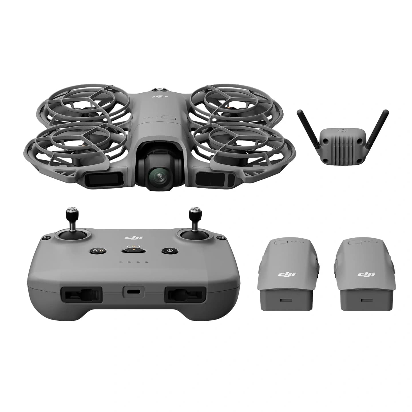 DJI Neo 2 Fly More Combo | 12MP 4K/60fps Camera & 2-Axis Gimbal | 49GB Internal Storage | Omnidirectional & LiDAR Obstacle Sensing | ~19 Min Flight Time | 151g Ultra-Light (C0/EU)