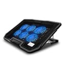 MIKUSO PEIPAH 6-Fan Laptop Cooling Pad | 6-Speed Adjustable | Dual USB Ports | LED Backlit | Silent & Portable Cooling Stand