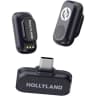 Hollyland Lark A1 Mini Duo | 2-Person Wireless Microphone System | 48kHz Audio Quality | Up to 150m Range | 8-Hour Transmitter Battery Life | Intelligent DSP Noise Reduction | Real-Time Monitoring, Auto-Pairing & Touch Control