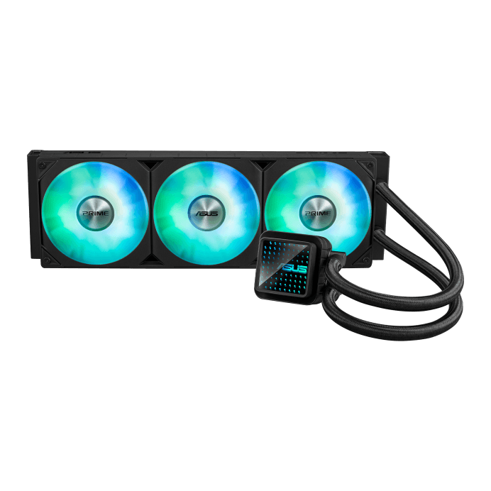 ASUS Prime LC 360 ARGB AIO Liquid CPU Cooler | 360mm Radiator | Infinity Mirror Block | Dual-Chamber Pump | Pre-installed ARGB Fans | Aura Sync Support for AMD/Intel