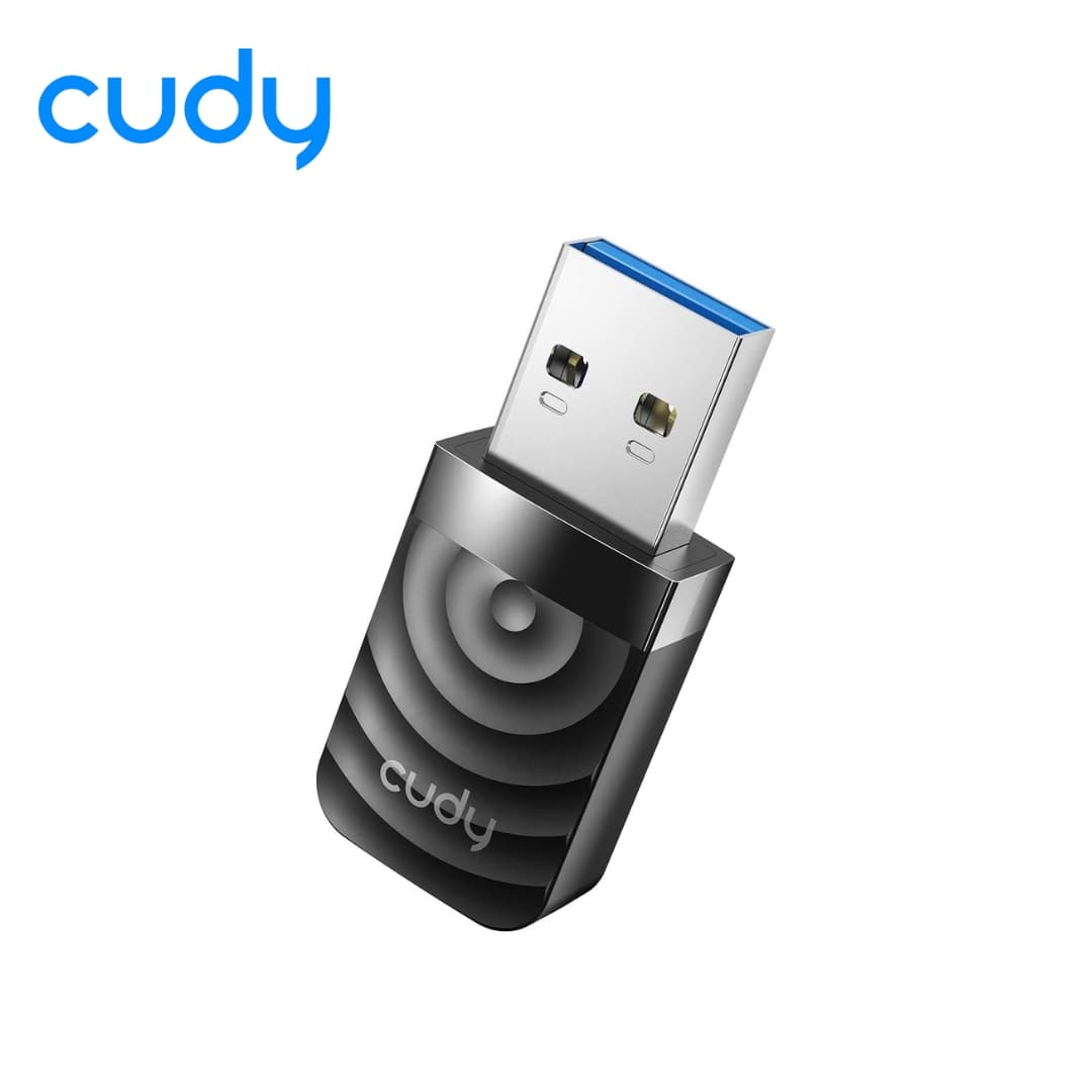 Cudy WU1300S AC1300 USB 3.0 Wi-Fi Adapter | Dual Band 5GHz: 867 Mbps, 2.4GHz: 400 Mbps | RTL88x2BU  Chipset | Compatible with Windows, macOS, Linux | Plug & Play | USB 3.0 Interface