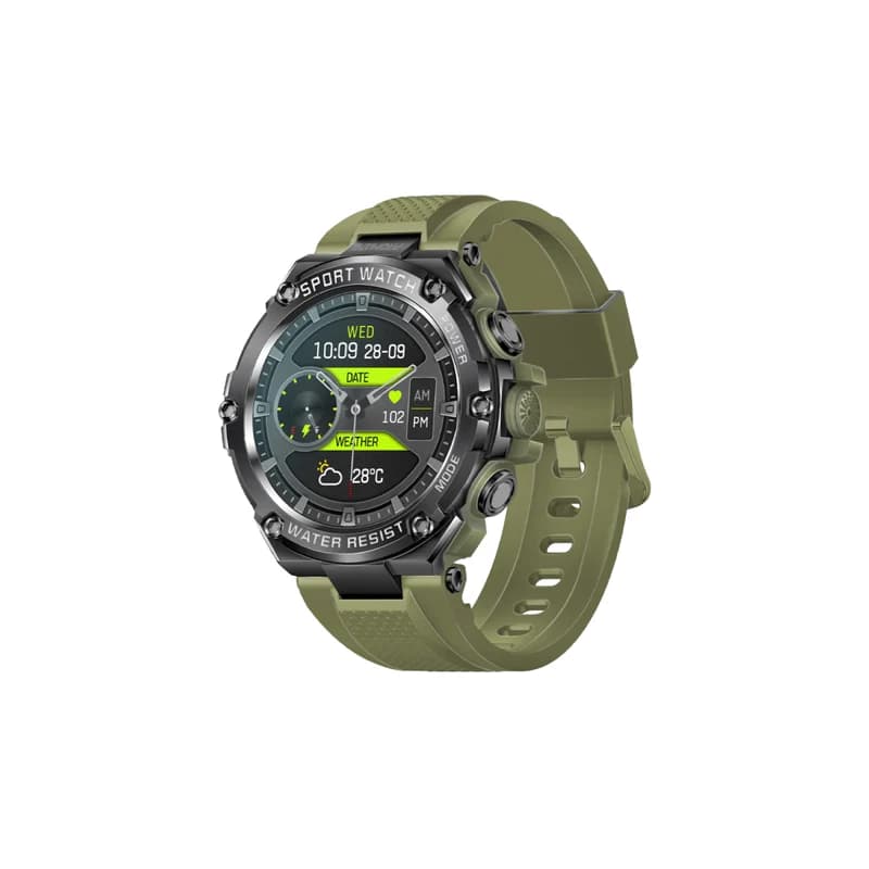 Promate XWATCH-R19 Smartwatch | 1.53” Round TFT Display | Bluetooth 5.1 with Speaker | 800mAh Battery | 80 Days Standby Time | IP67 Water-Resistance | E-Card Sharing | Wide Compatible