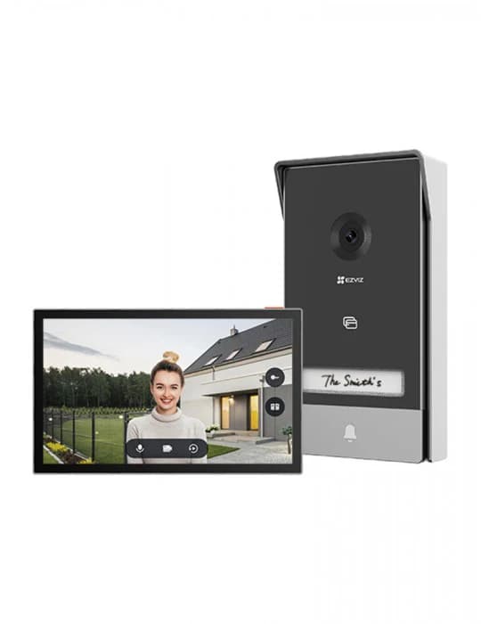EZVIZ HP7 | 3MP 2K Video Doorbell | 7-Inch Color Touch Screen | Remote/Dual Unlock (Wi-Fi & RFID) | 2.4/5GHz Wi-Fi & 2-Wire Installation | Two-Way Talk & Built-In Doorbell | Human Detection & Weatherproof