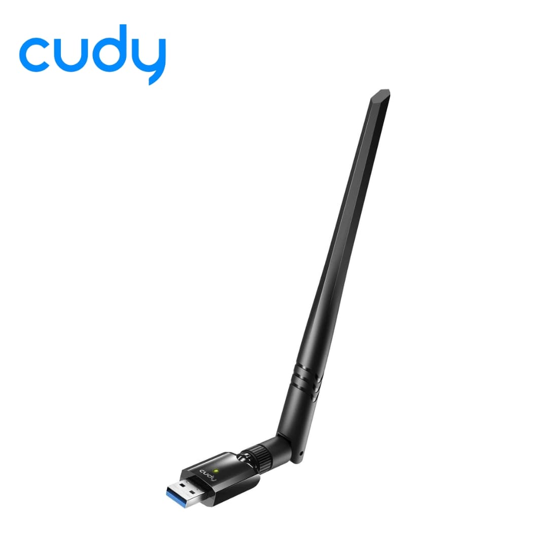 Cudy WU1400 AC1300 USB 3.0 Dual Band Wi-Fi Adapter | 5dBi High Gain Antenna | 5GHz: 867 Mbps, 2.4GHz: 400 Mbps | Compatible with Windows, macOS, Linux | Plug & Play
