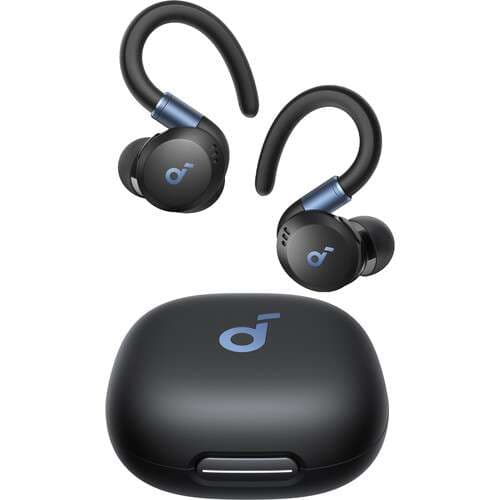 Anker Soundcore Sport X20 True Wireless Workout Earbuds | Rotatable & Extendable Ear Hooks | Noise Cancelling with Deep Bass | IP68 Waterproof, Sweatproof & Dustproof | 48-Hour Playtime | Ideal for Gym and Sports