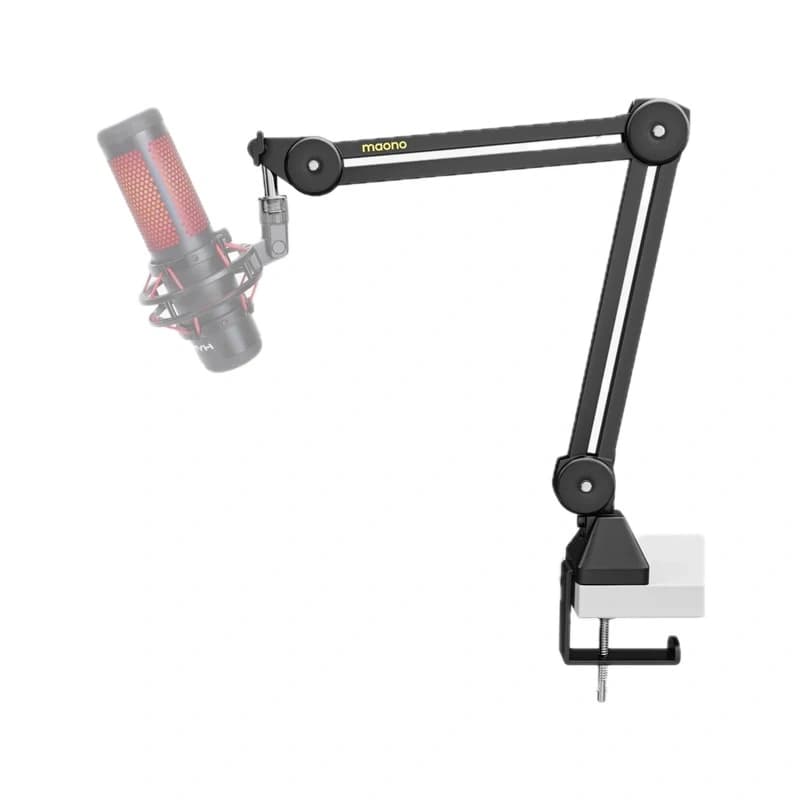 MAONO BA37 Microphone Boom Arm | Metal Build | 360° Rotation & 120° Vertical Adjustment | Integrated Cable Management | Desk Clamp Mount | 3/8" & 5/8" Thread Support