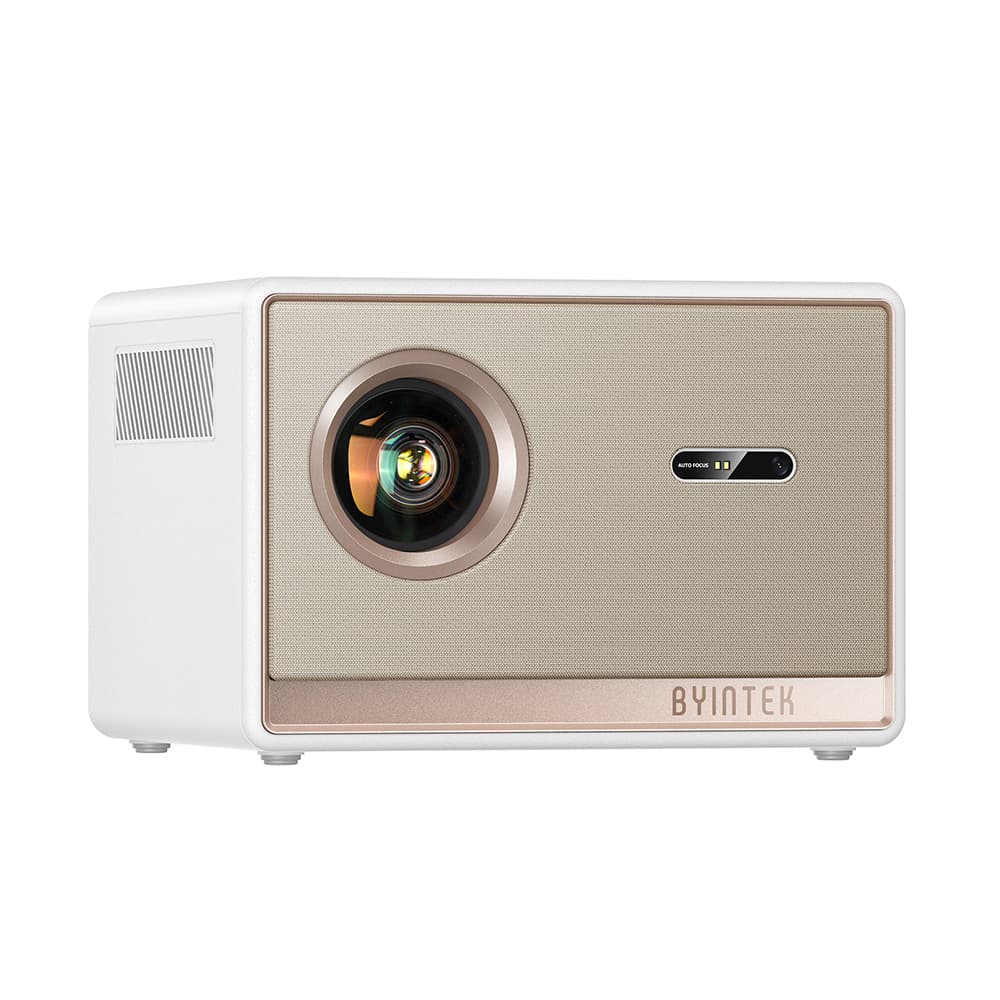 BYINTEK Plato T5 Portable Home Theater Projector | 1000 ANSI Lumens | Android 9 OS | 2GB RAM + 32GB Storage | Full HD 1080p (1920×1080) | Dust-Proof Optical Engine | Built-in Professional Bass Speaker | Projection Size 40″–200″