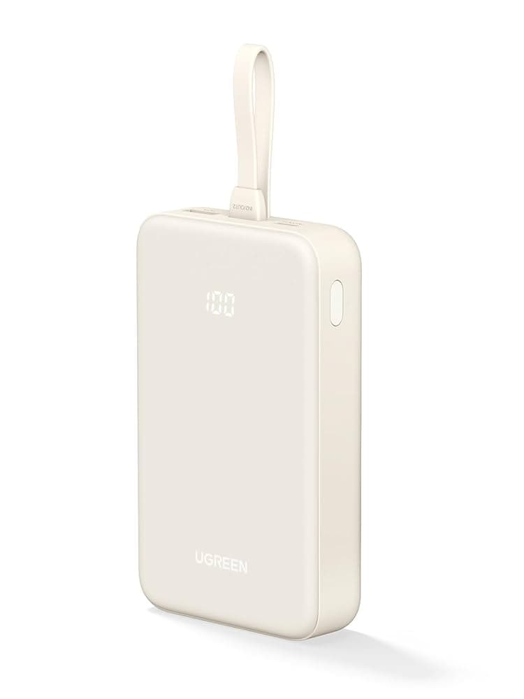 UGREEN 20000mAh Power Bank with 20W Fast Charging Output | Portable Battery Pack with Included USB Type-C Cable | Compatible with Smartphones, Tablets, and More