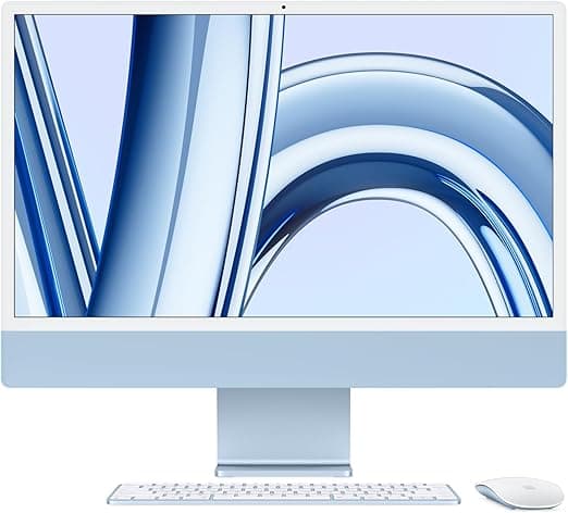 Apple iMac M3 All-in-One Desktop | 24-inch (4480×2520) 4.5K Retina Display | 16GB Unified Memory | 512GB SSD | Apple M3 Chip with 8-core CPU & 10-core GPU | Magic Keyboard with Touch ID | Magic Mouse