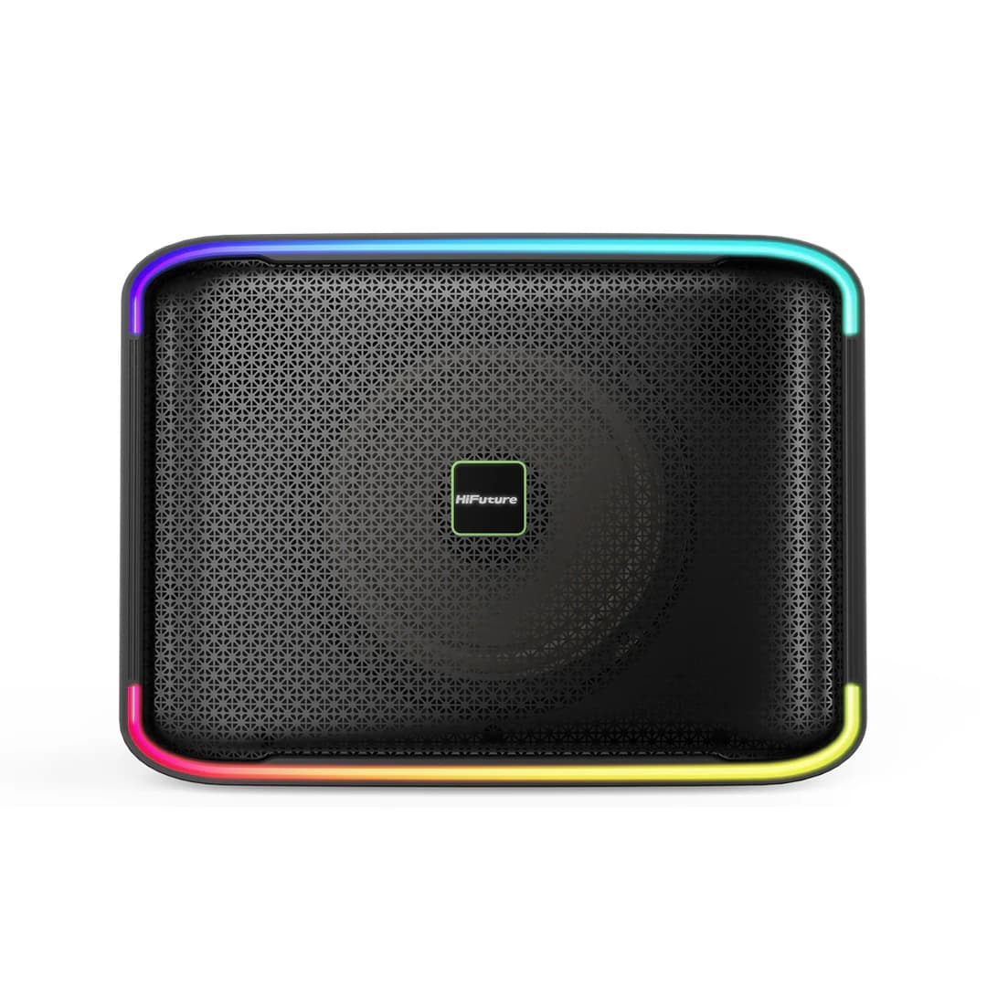 HiFuture EVENT HORIZON | Flagship Karaoke Party Speaker | 100W Dynaboost Output | 8000mAh Battery | LED Strip | Adjustable Mic Reverb/Echo/Delay