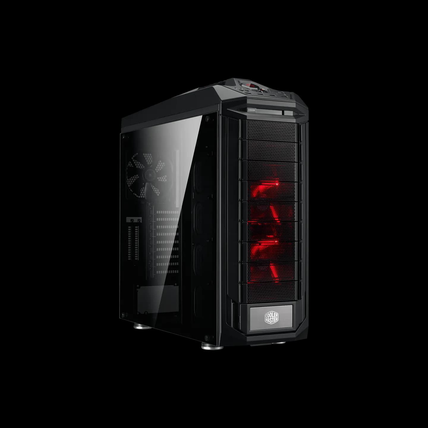 Cooler Master Trooper SE Full-Tower Gaming Case | Tempered Glass Side Panel | Vertical VGA GPU Mount | Integrated Carrying Handle | LED Lighting | High-Speed USB 3.0 Ports