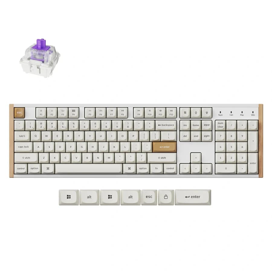 Keychron K10 HE Wireless Mechanical Keyboard Special Edition | Full-Size 104-Key Layout | RGB Backlight with Multiple Effects | Bluetooth 5.1, 2.4GHz Wireless & USB-C Wired Connectivity| 4000mAh Battery