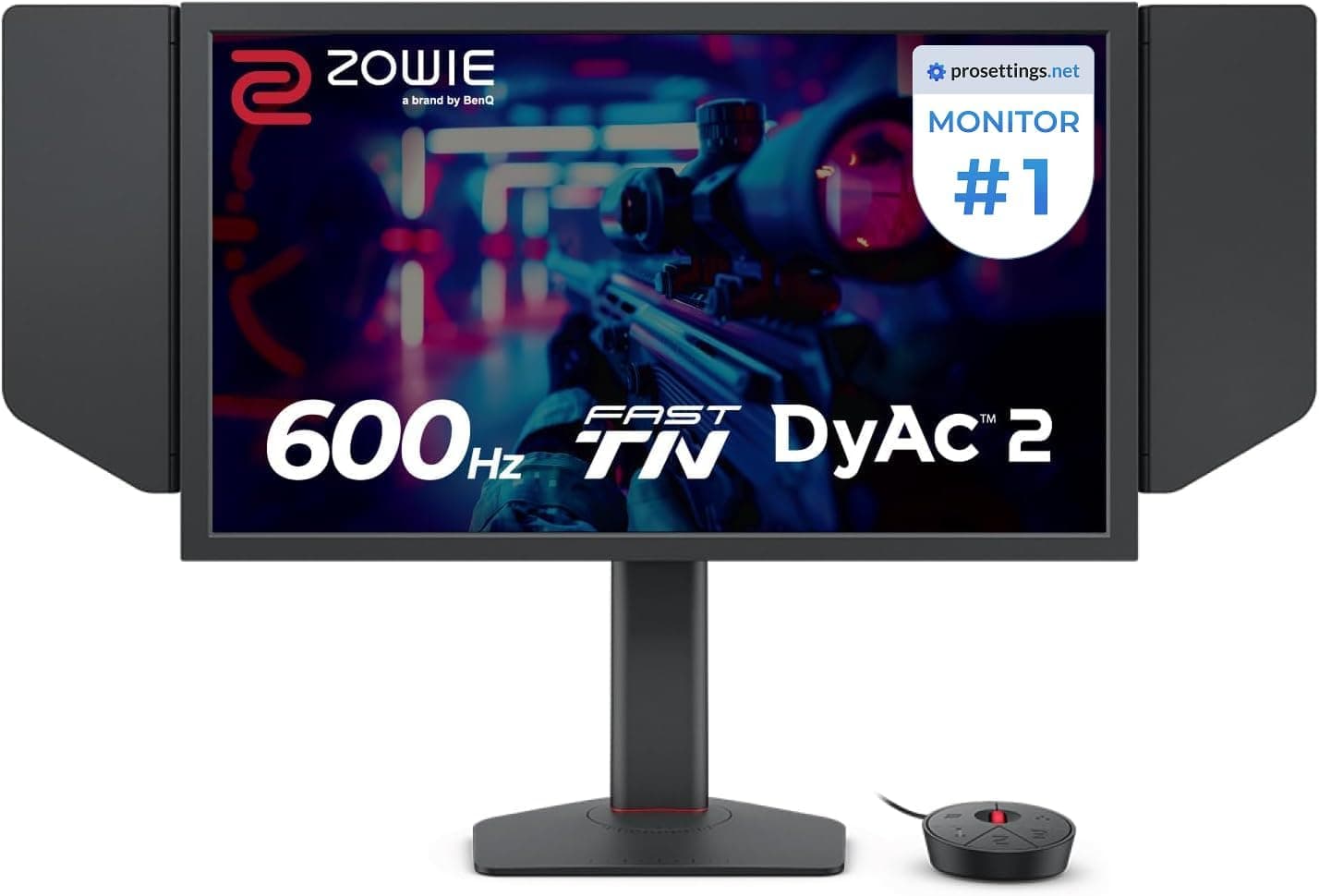 BenQ ZOWIE XL2586X+ – 24.1" FHD 600Hz TN Esports Gaming Monitor | DyAc² | 320 nits | 0.28mm Pixel Pitch | Height, Tilt & Swivel | Color Vibrance | Low Blue Light & Flicker-Free | HDMI 2.1 ×3, DP 1.4, Headphone Jack