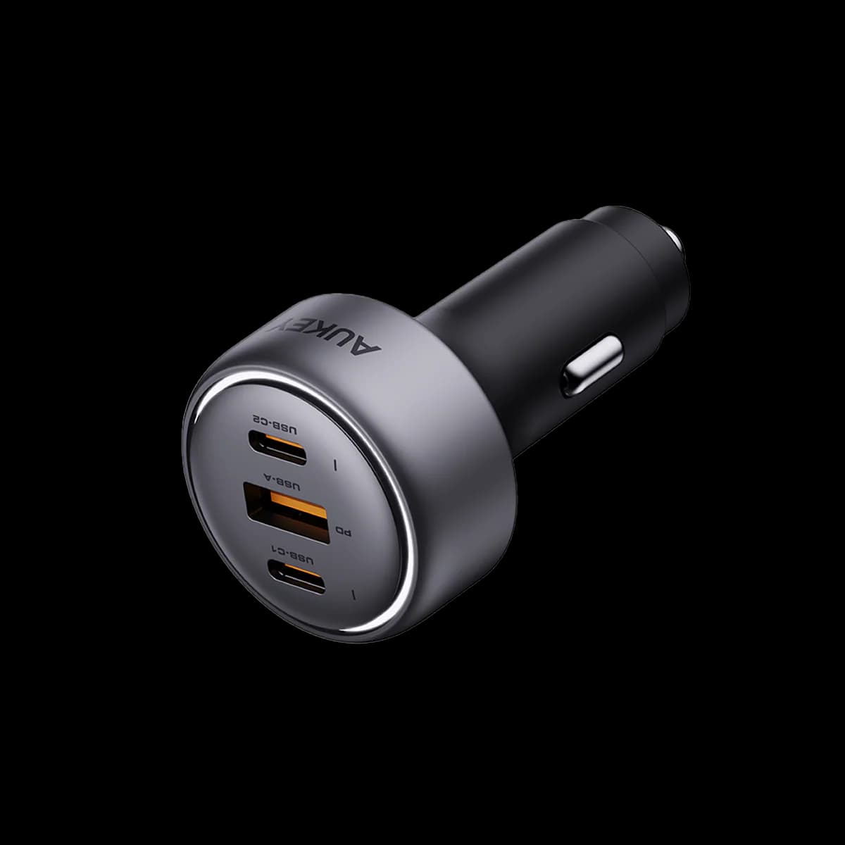 AUKEY CC-P1 | 66W Dual USB-C Car Charger | 36W + 30W Output | DC 12–24V Input | Fast Dual Device Charging | Compact & Efficient Design | Universal Compatibility