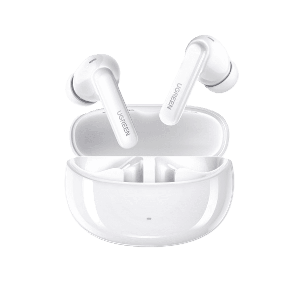 UGREEN HiTune T3 Pro Active Noise Cancelling Earbuds | Wireless Bluetooth 5.2 | 10mm Dynamic Drivers | ANC + Ambient Modes | AI Noise Reduction | 24H Playtime with USB-C Case | White