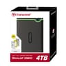 Transcend TS4TSJ25M3C 4TB External Portable Hard Drive | USB 3.1 Gen 1 High-Speed Transfer (Up to 5Gb/s) | Dual Connectivity Type-C to Type-C & Type-C to Type-A | Large Capacity, Lightweight & Easy-to-Carry Storage Solution