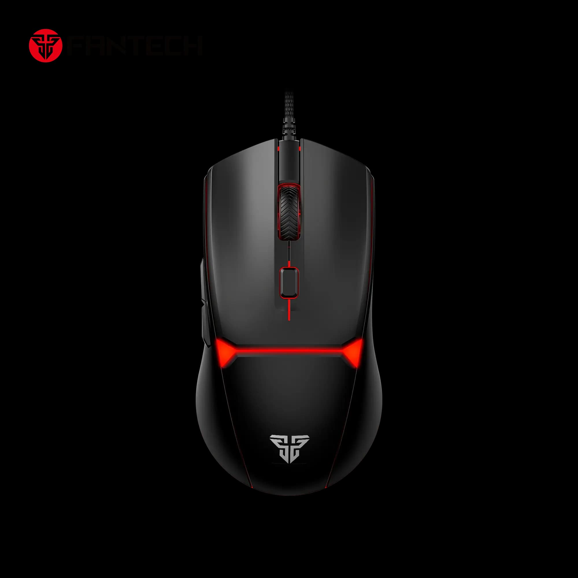 Fantech VX7V2 Crypto II | Wired Gaming Mouse | Optical Sensor | 200-8000 DPI | 60 IPS | 15G Acceleration | 125Hz Polling | Huano 10M-Click Switches | 6 Programmable Buttons | 4-Color LED Illumination | Ergonomic Design