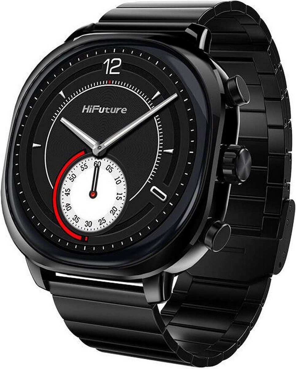 HiFuture AIX Flagship Smartwatch | 1.43" AMOLED (466x466) Display | Gorilla Glass | Bluetooth Calling | AI Health Monitoring | IP68 Water Resistant | 10-Day Battery | Stainless Steel Build