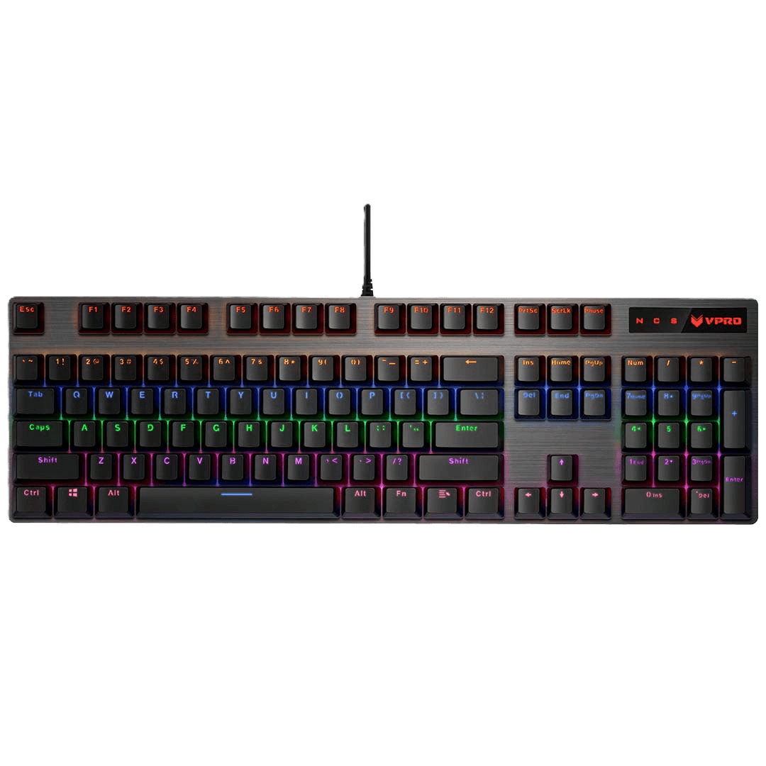 Rapoo V500 Pro Mechanical Gaming Keyboard | RGB Backlit | Individual Key Illumination | Spill Resistant Design