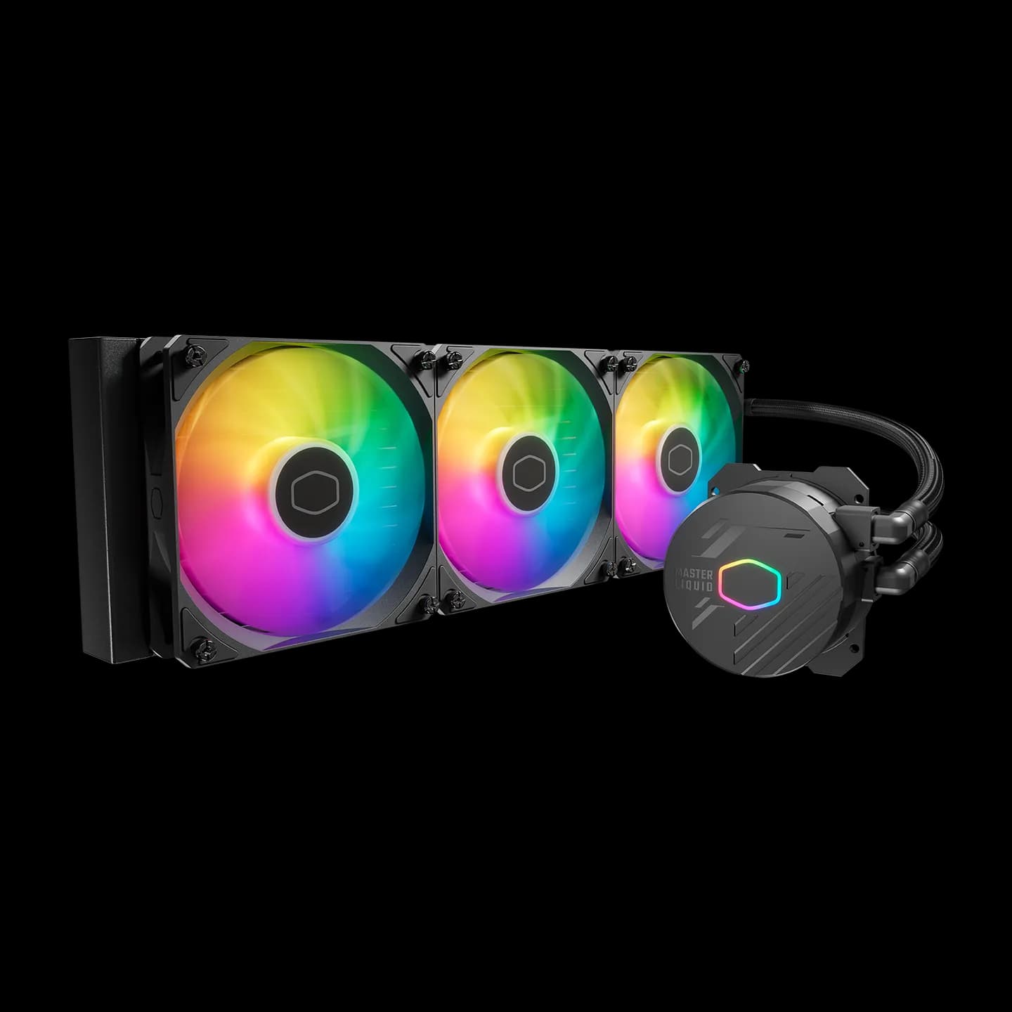 Cooler Master MasterLiquid ML360L V2 ARGB | 360mm AIO Liquid CPU Cooler with Dual Chamber Pump & Addressable RGB Fans