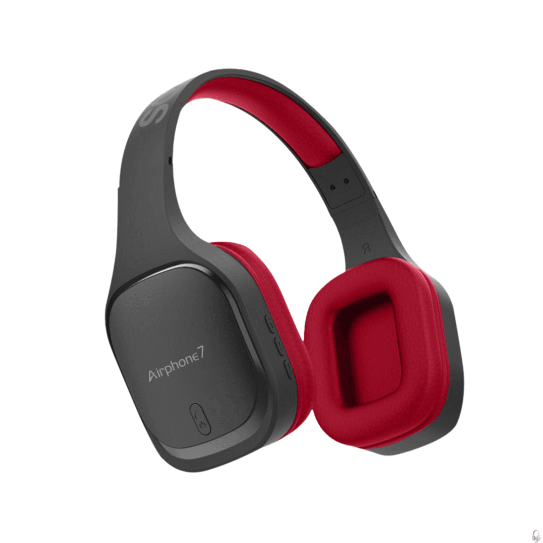 SonicGear Airphone 7 Wireless ANC Headphone | Bluetooth 5.0 | 40mm Drivers | Up to 10 Hours Playback | 20Hz–20kHz Frequency Response | 15m Wireless Range | 200mAh Rechargeable Battery | Active Noise Cancellation | Lightweight Design