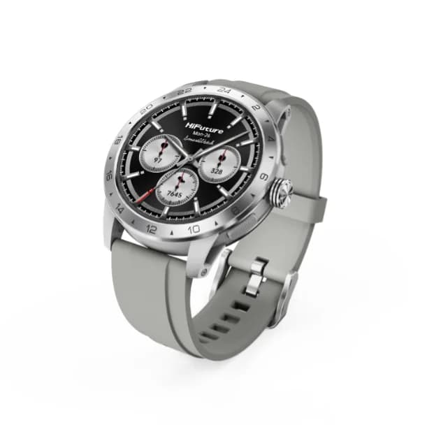 HiFuture FLEX2 | Swiss-Style Metal Smart Watch | 1.39" FHD (360x360) Display | Bluetooth Calling | IP68 Water Resistant | 24/7 Heart Rate & Blood Oxygen Monitoring | 10-Day Battery | 100+ Sports Modes | Stainless Steel Build