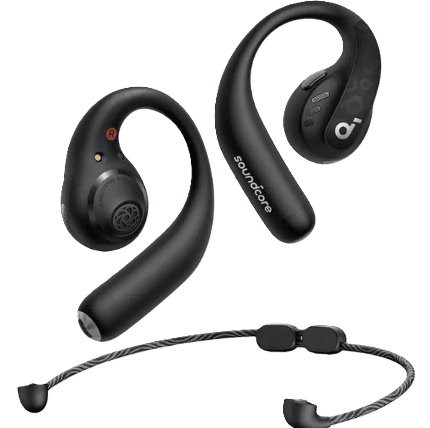 Soundcore AeroFit Pro by Anker | Open-Ear Wireless Headphones | Ultra Comfort | Secure Fit | LDAC Hi-Res Sound | Bluetooth 5.3 | IP55 Water-Resistant | 46H Playtime | App Control