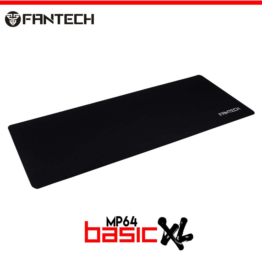 Fantech MP64 Basic XL | Gaming Mouse Pad Extender | Anti-Slip Rubber Base | Fabric Surface | Eco-Friendly Design | Non-Slip Stability | Black Color