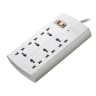 Huntkey SZM604 Power Strip | 6-Port Extension | 2500W Max Load Capacity | Double Break Safety Switch | Durable Flame-Retardant Design | Reliable Surge Protection for Home & Office Use