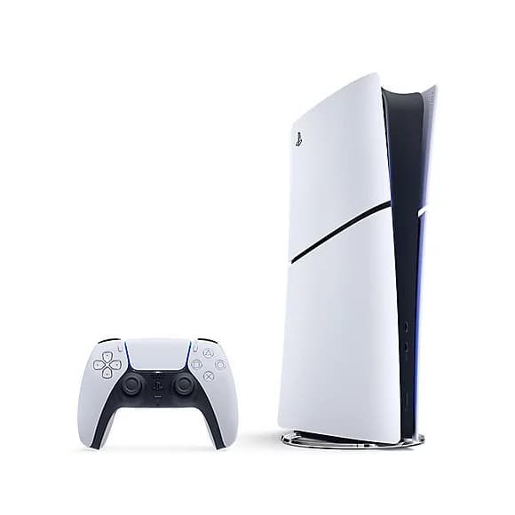 Sony PlayStation 5 Slim Digital Edition | 8-Core 16-Thread AMD Ryzen Zen 2 CPU | RDNA 2 Radeon 10.3 TFLOPs GPU | 16GB GDDR6 RAM | 1TB SSD Storage | Wi-Fi 6 & Bluetooth 5.1 | HDMI 2.1, Ethernet, USB-C & USB-A Ports