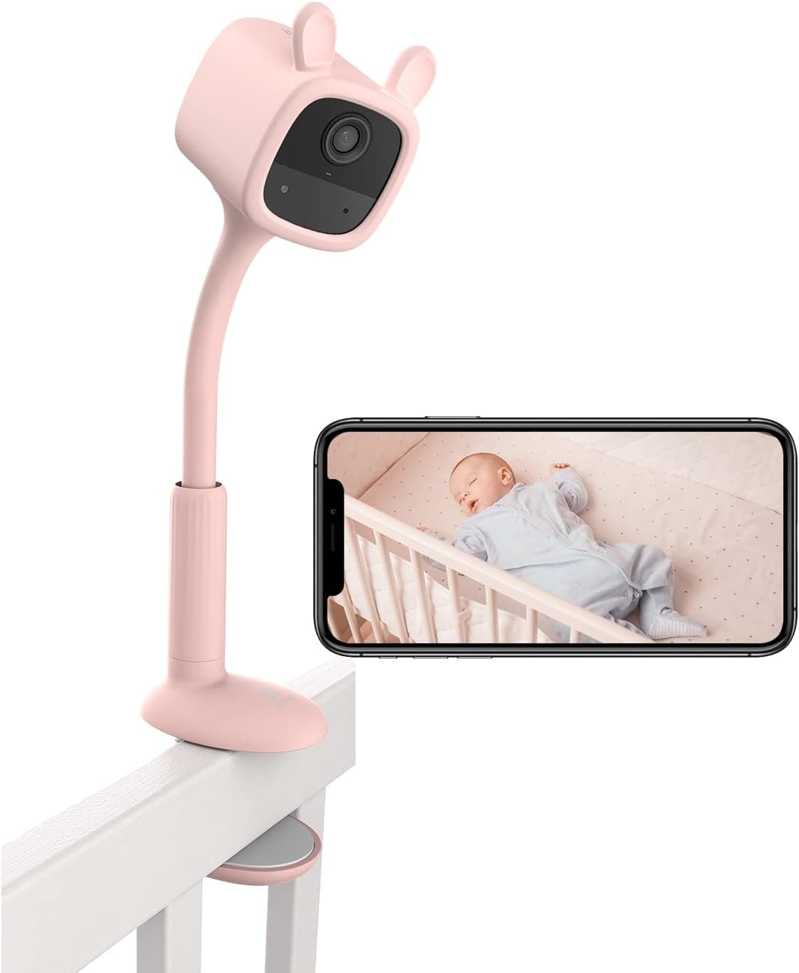 EZVIZ BM1 Baby Monitor Camera | 1080p | Hear & Talk | Crying & Activity Detection | Out-of-Crib Alerts | Soothing Music | Clear Night Vision | 2000mAh Battery