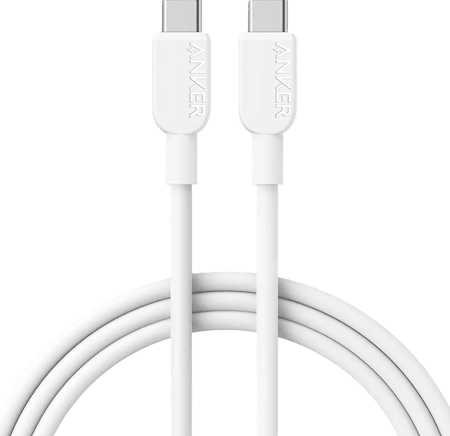 Anker USB-C to USB-C Cable | 60W Fast Charging | 6FT| Type-C Charger for iPhone 16 Series | iPad Mini 6 & More