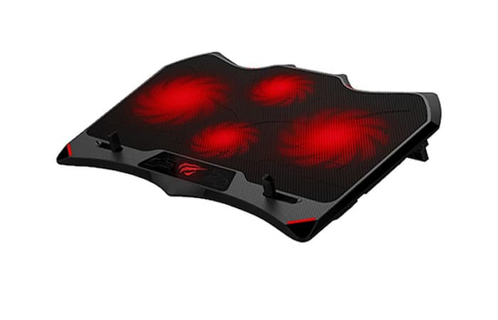 Havit HV-F2081 Laptop Cooling Pad | 4-Fan System (2x125mm + 2x80mm) | 1000/1500 RPM Speed | <21dB Noise Level | 5V Voltage | 1.75W Power | Ultra-Quiet Operation | Efficient Heat Dissipation