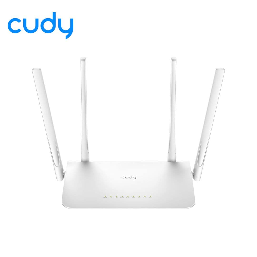 Cudy WR1300 AC1200 Gigabit Wi-Fi Mesh Router | Dual Band MU-MIMO (2.4GHz: 300 Mbps, 5GHz: 867 Mbps) | 4 Fixed Antennas | Long Range up to 170m | VPN, Guest Wi-Fi & AP Mode | 128MB RAM & 16MB ROM