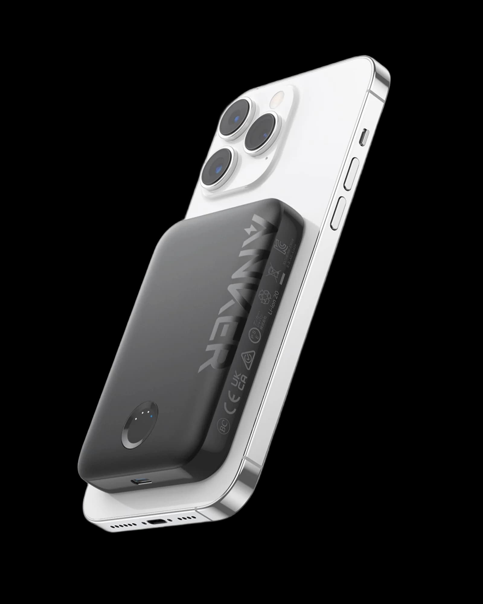 Anker 321 MagGo 5000mAh Battery | Ultra-Compact & Lightweight B2B Portable Wireless Charger | Magnetic Wireless Charging | Easily Fits in Pocket or Bag for On-the-Go Power
