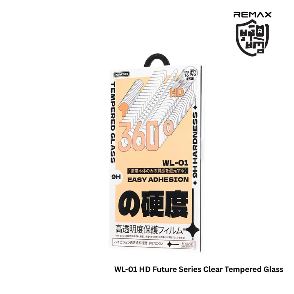 REMAX Clear HD Tempered Glass | Screen Protector | 99% Clarity | Anti-Scratch & Bubble-Free