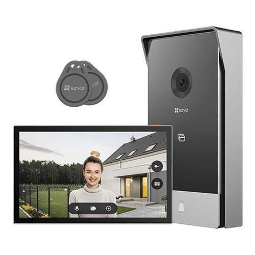 EZVIZ HP5 Video Doorphone | 2MP 1080p | 7" Touch Screen | Remote Unlock | Dual-Band Wi-Fi | Two-Way Talk | Weatherproof | microSD up to 512GB