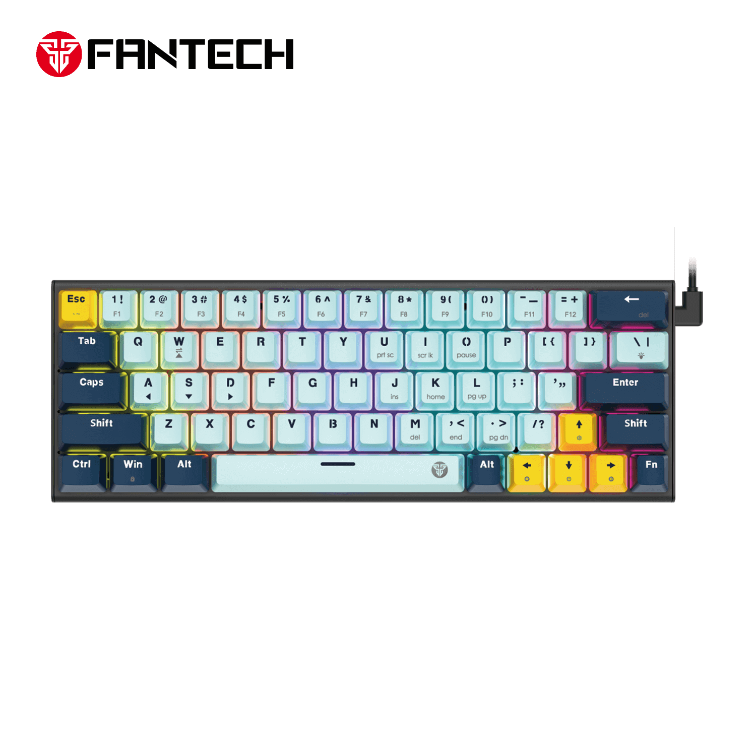 Fantech MK874 V2 Atom 63 Mechanical Keyboard – Mizu Edition