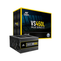 Ant Esports VS450L – 450W Value Series Power Supply Unit (Black) | Reliable Entry-Level PSU for Desktop Builds