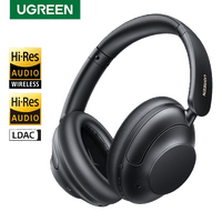 UGREEN Hitune Max 5 Noise Cancelling Headphones | Wireless Bluetooth 5.0 | 90H Playtime | Fast Charging | Hi-Res Stereo Sound | Deep Bass | Foldable & Lightweight | Built-in Mic | Black | White