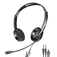Rapoo H102 Wired Stereo Headphone | Lightweight Design | Clear Audio | 3.5mm Jack