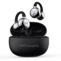 HiFuture FlexClip Premium | Open-Ear Headphone | Bluetooth 5.4 | 4-Mic ENC Calling | 30H Playtime | IPX5 Waterproof | 12mm Driver Bass Boost | Comfort Fit | Wireless Freedom