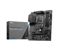 MSI PRO Z690-P DDR4 Motherboard | ATX | Supports Intel 12th Gen Core Processors | LGA 1700 Socket | DDR4-5000MHz (OC) | PCIe 5.0 x16 | 2x M.2 Gen4 x4 | 4K/30Hz HDMI | 2.5G LAN | Black