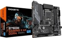 GIGABYTE B760M Gaming X AX DDR4 Micro-ATX Motherboard | Intel LGA 1700 Socket | Supports Up to 128GB DDR4 RAM | Dual PCIe x16 Slots | Dual M.2 Slots | 4x SATA Ports | USB 3.2 | Wi-Fi Ready